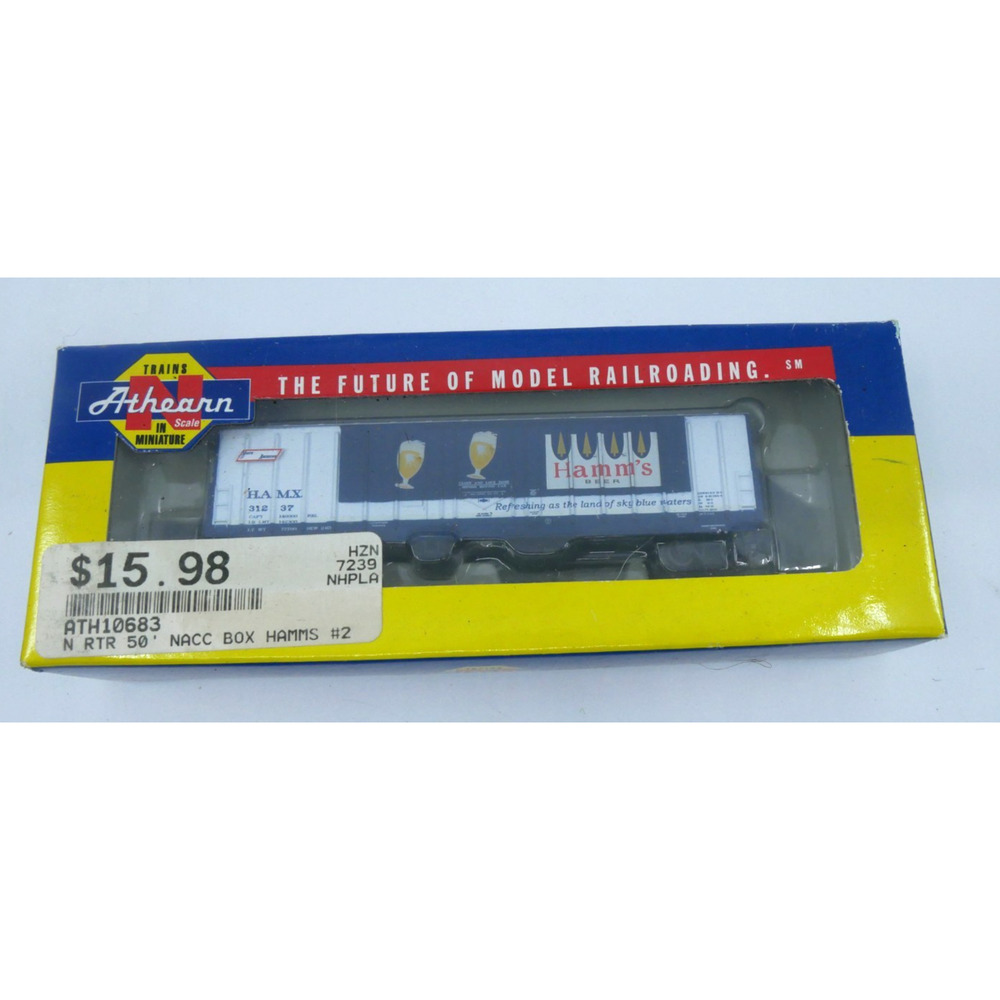 Athearn N Scale 10683 Hamm's Beer N.A.C.C. 50' Box Train Car 31237